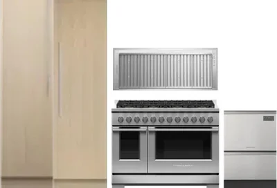 5 Piece Package Includes Refrigerator, Freezer, Range, Hood And Dishwasher